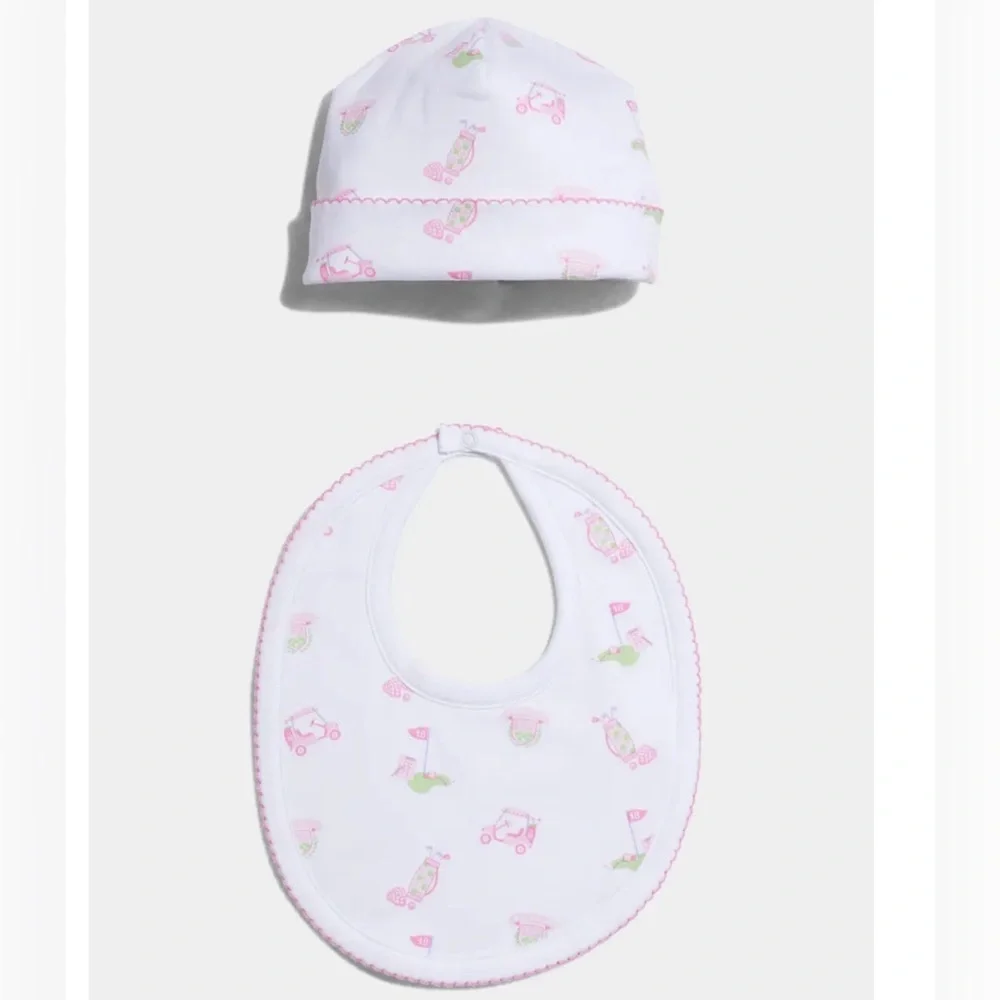 KISSY KISSY Girl's 18 Holes Hat And Bib Set